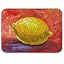 18 Yellow lemon red background