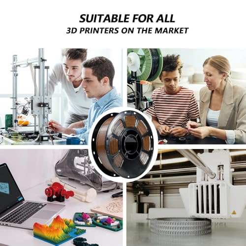 Image of iBOSS PETG 3D Printer Filament 1.75 mm Brown 1KG (2.2lbs) Spool 3D Printing Filament, Dimensional Accuracy + /- 0.02 mm, Neatly Wound 3D Filament Fit Most FDM 3D Printers (PETG Brown)