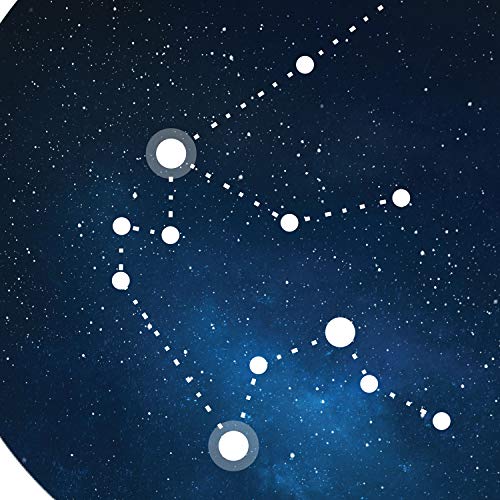 Nacnic Poster with the constellation Aquarius. Poster with zodiac symbol A3 in size and white background, 42L x 7W cm - Image 2