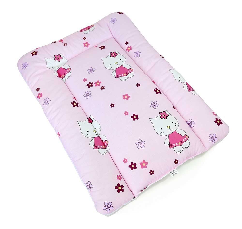 BABYMAM Baby Changing Mat 100% Cotton Padded Soft Nursery for Unit (Hello Kitty)