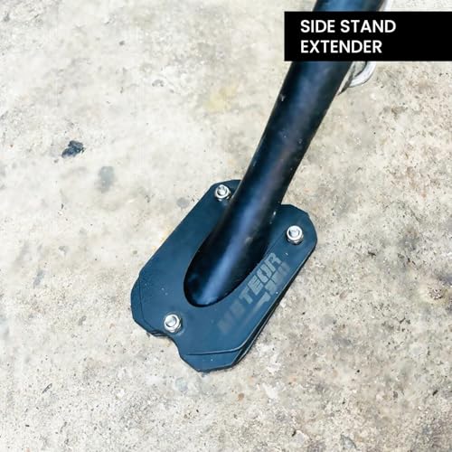 Image of Metal Side Stand Extender for Meteor 350 | Heavy Duty Parking Support and Stability Enhancer, Durable Corrosion-Resistant Metal, Easy Installation