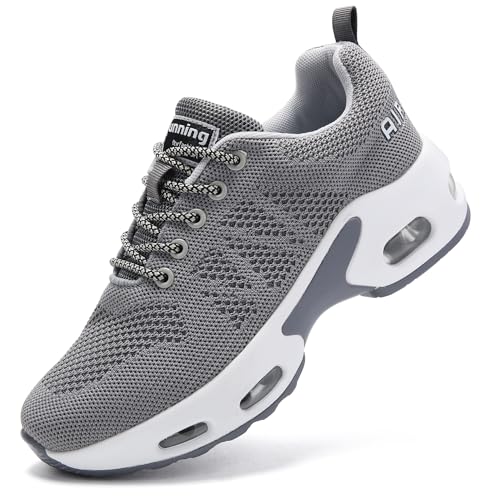 Womens Running Shoes Trainers Ladies Non Slip Breathable Plantar Fasciitis Orthopedic Shoes Arch Support Memory Foam Cushioned Tennis Sneakers Grey UK 6 Womens Running Shoes Trainers Ladies Non Slip Breathable Plantar Fasciitis Orthopedic Shoes Arch Support Memory Foam Cushioned Tennis Sneakers Grey UK 6