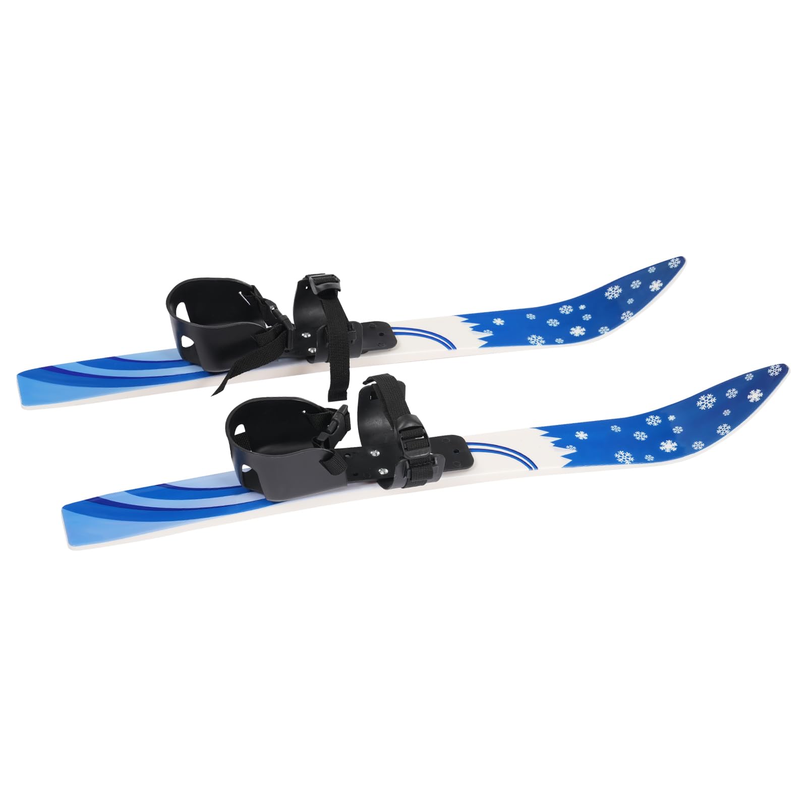 Set da sci per bambini, snowboard con 2 bastoni da sci, fissaggio bidirezionale, capacità di carico 50 kg, 2-8 anni Snowboard per principianti (blu)