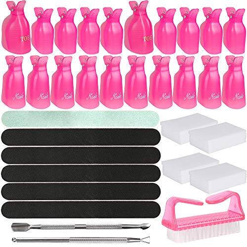 Teenitor Nail Polish Gel Remover Tool Kit With Professional Fingernail and Toenail Soak