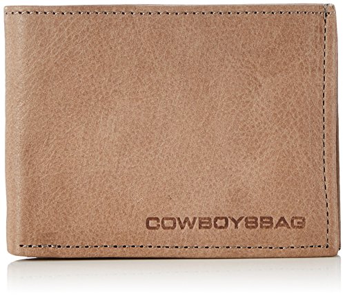 Cowboysbag Wallet Comet - clips dinero de cuero hombre, color marrón, talla 12x10x2 cm (B x H x T)