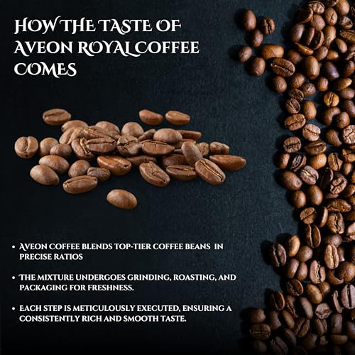 Image of Aveon Cafe Royale Instant Coffee - 50g Jar | Premium Freeze-Dried Coffee Blend | 100% Arabica & Robusta | Rich Aroma & Smooth Flavor | Quick Brew for Coffee Lovers