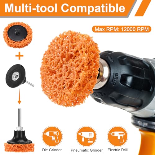 Discos de lijado Threlaco de 2 pulgadas pack de 100 unidades para amoladora 4