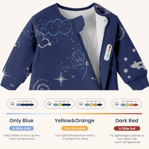 Image of kaiya baby Unisex Sleeping Bag for Babies and Toddlers 2.5 Tog Sleep Sack, Long Sleeve Sleep Sack, Wearable Blanket Baby