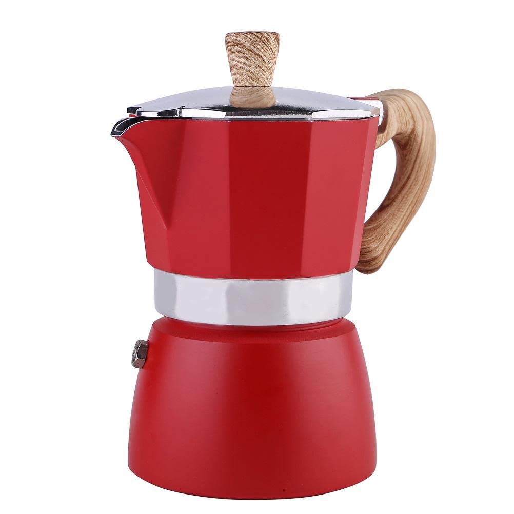Mnsun 150 ml Espresso Maker, Aluminium Mocha Pot, Espresso Maker, Mocha Jug for Filter Coffee Machine