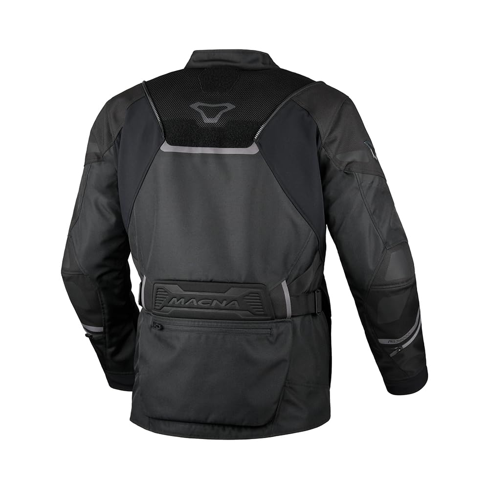 Macna Air Hybrid 2.0 wodoodporna kurtka tekstylna motocyklowa, czarny, 6XL