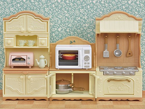 Sylvanian Families 5443 Schrank mit Mikrowelle - Puppenhaus Einrichtung Möbel – Bild 7