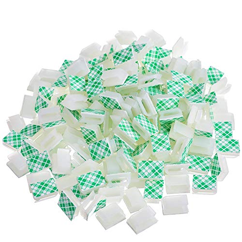 BJ-Shop Kabelklem, kabelklemmen, zelfklevende kabelhouder, nylon kabelmanagementkabel, draadklemmen, draadhouder, organizer voor auto, kantoor en thuis, 200 stuks