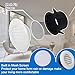 Wadoy 4 Inch Soffit Exhaust Vent Kit for Bathroom Exhaust Fan, Round Vent Cover Air Vent with Built-in a Fly Screen for Bathroom Office Home Eve Dryer Vent