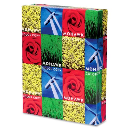 Mohawk Color Copy Gloss Cover Paper - Bright Pure White Shade (36-113)