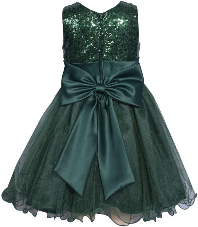Bonnie Jean Holiday Christmas Party Dress for Baby Toddler Little and Big Girls - Image 2