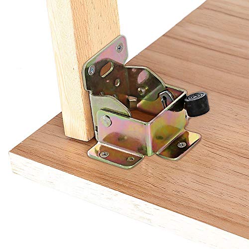 4 Pcs Folding Bracket, Topdirect Iron Folding Lock Extension Table Chair Bed Leg Foldable Support Brackets Hinge Self Lock Hinges With Screws #TOP2