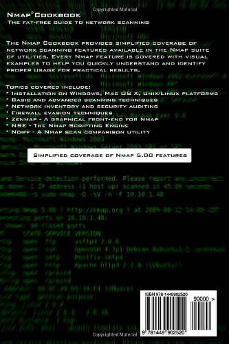 Nmap Cookbook: The Fat-free Guide to Network Scanning