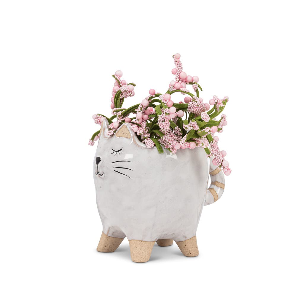 Abbott Collection Ceramic Cat Planter