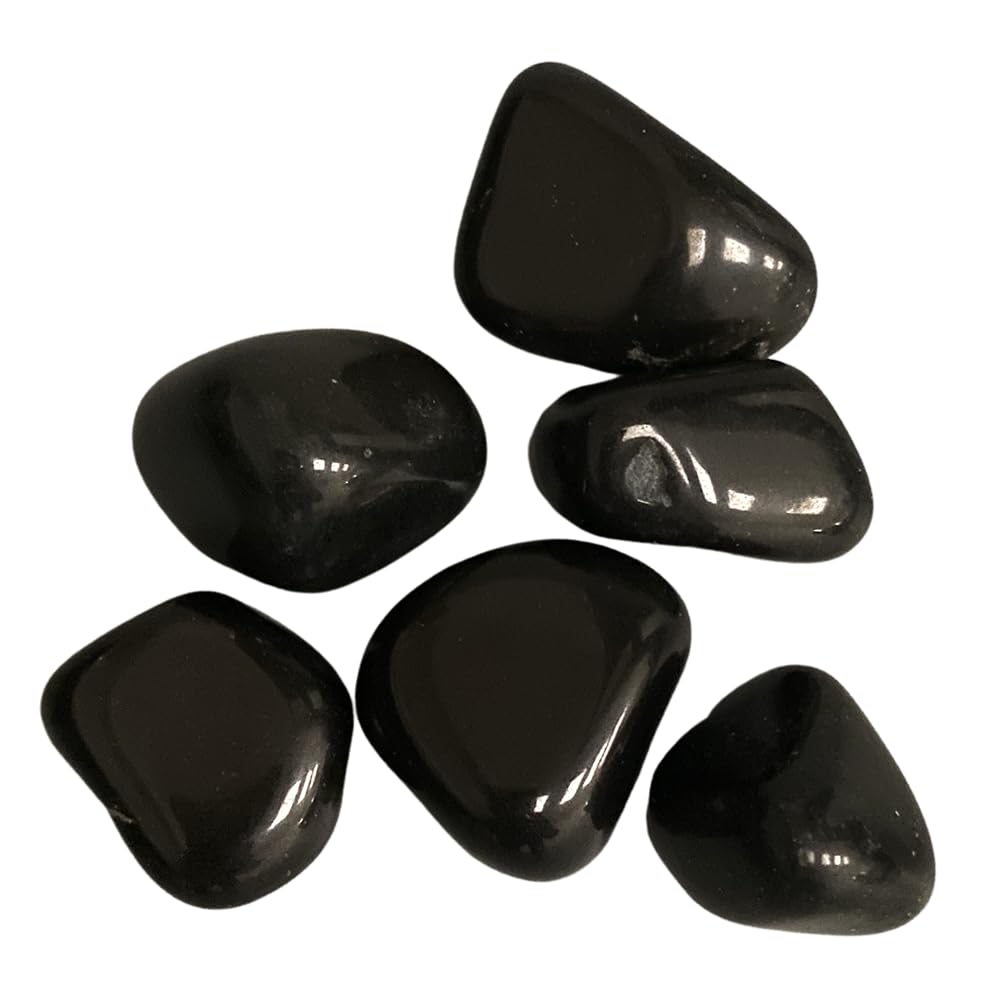 VIE Tumbled Crystals, 250g Pack, Black Agate
