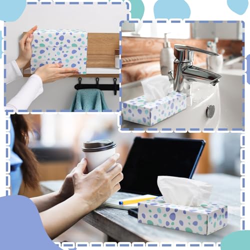Image of Yinder 12 Packs Back to School Facial Tissue Boxes 1560 Sheets Soft Facial Tissue Bulk for Teacher Classroom School 2 Ply 130 Sheets Travel Tissues for Home Office Car Kitchen Wedding(Spot)