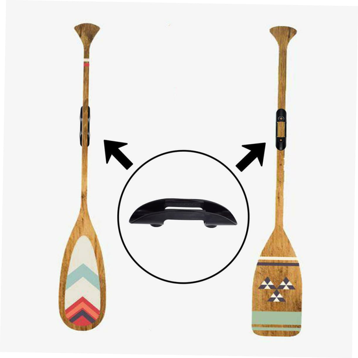 Mipcase Abs Plastic Kayak Paddle Holder Fixed Buckle Clip for Inflatable Boats Canoes Docks No Screws Included