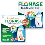 Flonase Sensimist Allergy Relief Nasal Spray for Adults and Kids - 120 Sprays Total (2 Bottles of 60 Sprays Each)