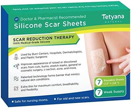 Scar Removal Sheet Advanced Treatment for Face & Body Old & New Scars from Cuts Stretch Marks