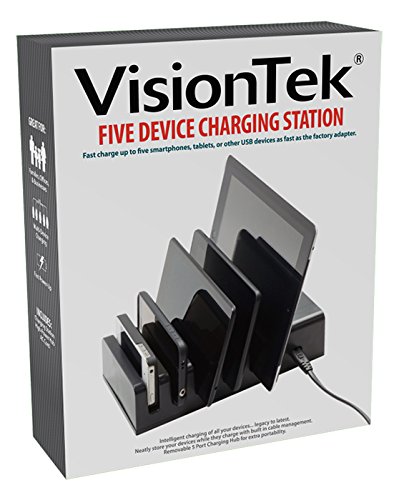 VisionTek 5 Device Charging Station, for USB Chargeable Mobile Device - 900855 - Thumbnail 2