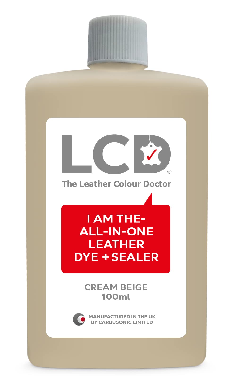 LCD All-in-One Leather dye & Sealer - Repair & Restore Paint, Permanent Colour for Sofas, Shoes, Handbags, Clothing, self Sealing 100ml by The Leather Colour Doctor (Grey) — view 18