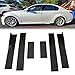 JMTBNO Universal 2.2M/86.6inch Carbon Fiber Side Skirt Extension Splitter fit, Side Skirts Rocker Panels Side Trim Spoiler Extension Lip Bottom Line, Side Skirt Rocker Panel Lip Splitter Diffuser