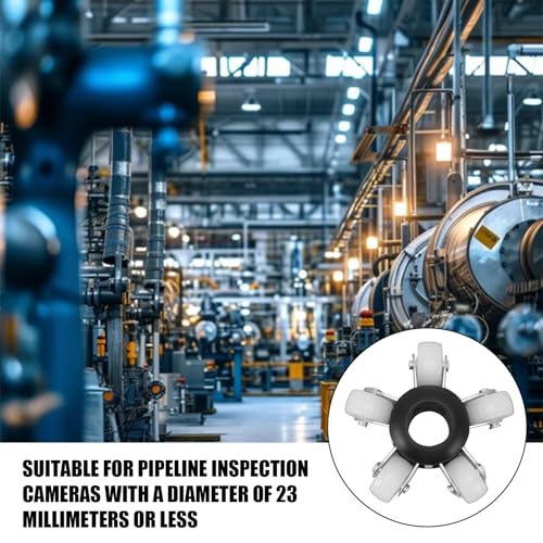 90mm FüHrungsrad Kamera SchutzhüLle Inspektionskamera Kanalkamera Rohrkamera,Robuste Kanalkamera Sonden Rohrleitungsrolle Rohr Kamera, Verwendet FüR Die Inspektion Von Kanalkamera 23mm