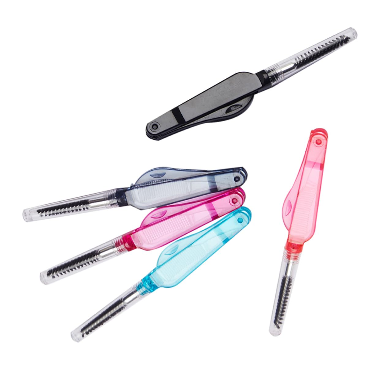 BIUDECO Practical Eyebrow Spoolie Brush Eyelash Combs Set for Lash Brow Grooming