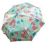 LILAC Tropical Flower Travel Umbrella, Manual Open & Close, Compact Umbrella
