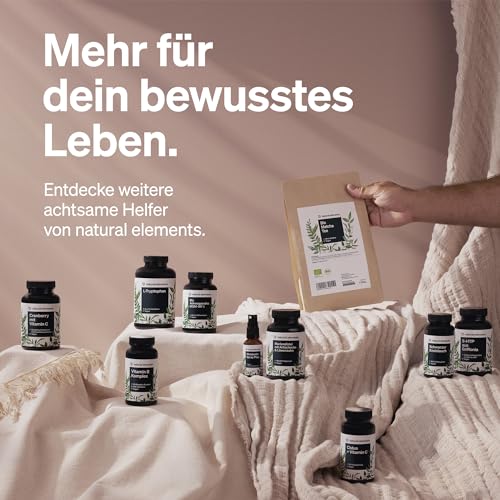 natural elements Folsäure – 400 Tabletten – 400 mcg pro Tagesdosis – Kinderwunsch und Schwangerschaft – vegan, hochdosiert, ohne unnötige Zusätze – in Deutschland produziert & laborgeprüft