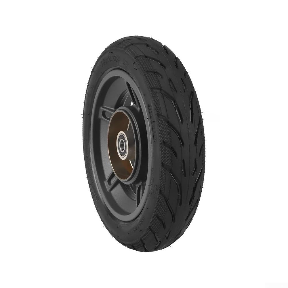 Aspirapolvere Pneumatico Tubeless e Cerchio Set per Xiaomi 6 Lite Scooter Elettrico 10x2.125, Lega di Alluminio e Gomma, Nero