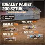 BAURIX® Złącza lutownicze termokurczliwe 200 szt. – IP67, wodoodporne