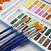 1/2 inch Flat Paint Brushes for Acrylic Painting,40-Pack Small Paint Brushes Bulk with Wooden Handle for Acrylic, Watercolor, Oil, Crafts, Face Body Art