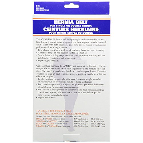 Faja para hernia Champion XL ajustable y elástica miniatura 6