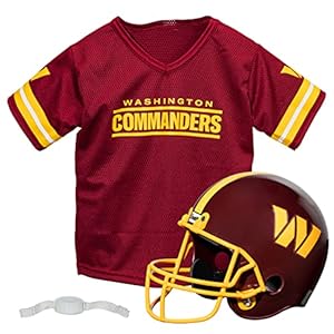 Franklin Sports Washington Commanders Kids NFL Uniform Set – Youth NFL Team Jersey, Helmet + Apparel Costume – Official NFL Gear -Youth Medium Maroon