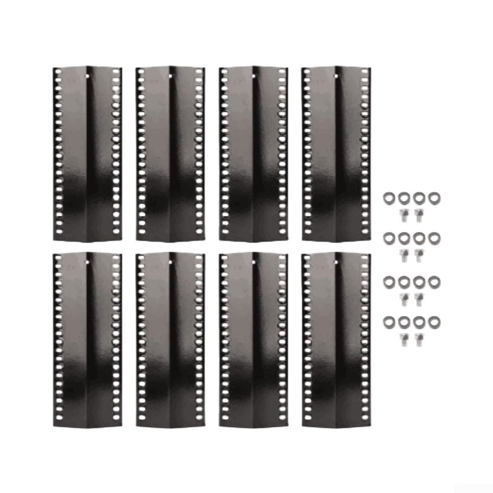 Copribruciatore Acciaio Regolabile per Griglie per landmann Copribruciatore(XH00127-Silver 8pcs)