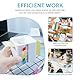 240 Pcs Z-notes weiß Desk Organizer mit 10m Notizrolle Z-notes Pro Abroller Super Sticky Schreibtisch Organizer Spender Note Holder
