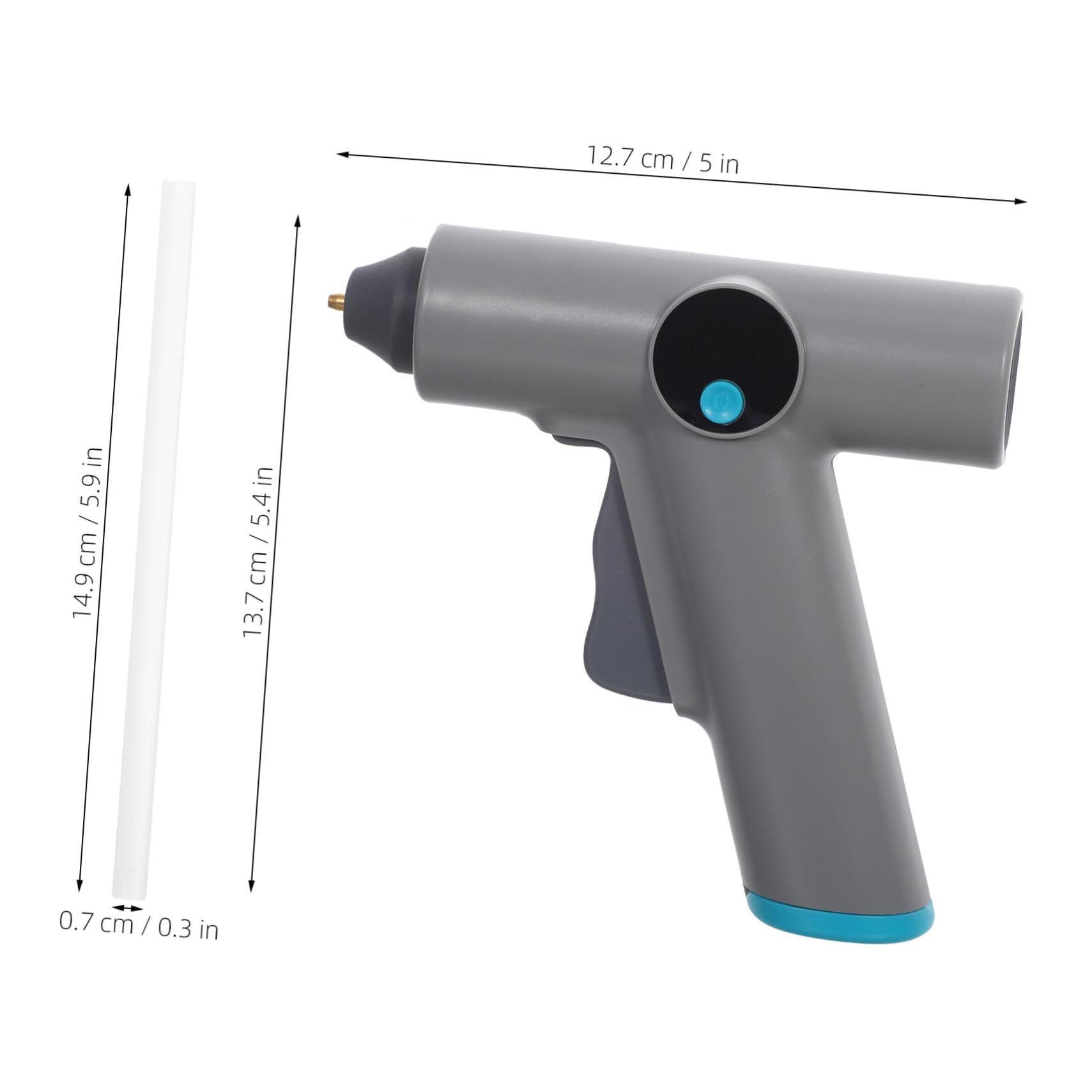OUNONA per Colla Caldo Ricaricabile con Display Digitale Controllo Temperatura Batteria Design Compatto Fili per Riparazioni e Decorazioni Domestiche