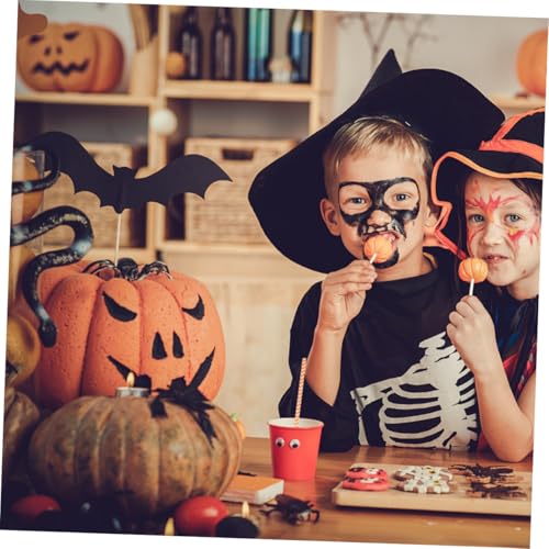 Luxshiny Set de 100 Pitillos de Papel para Halloween miniatura 3