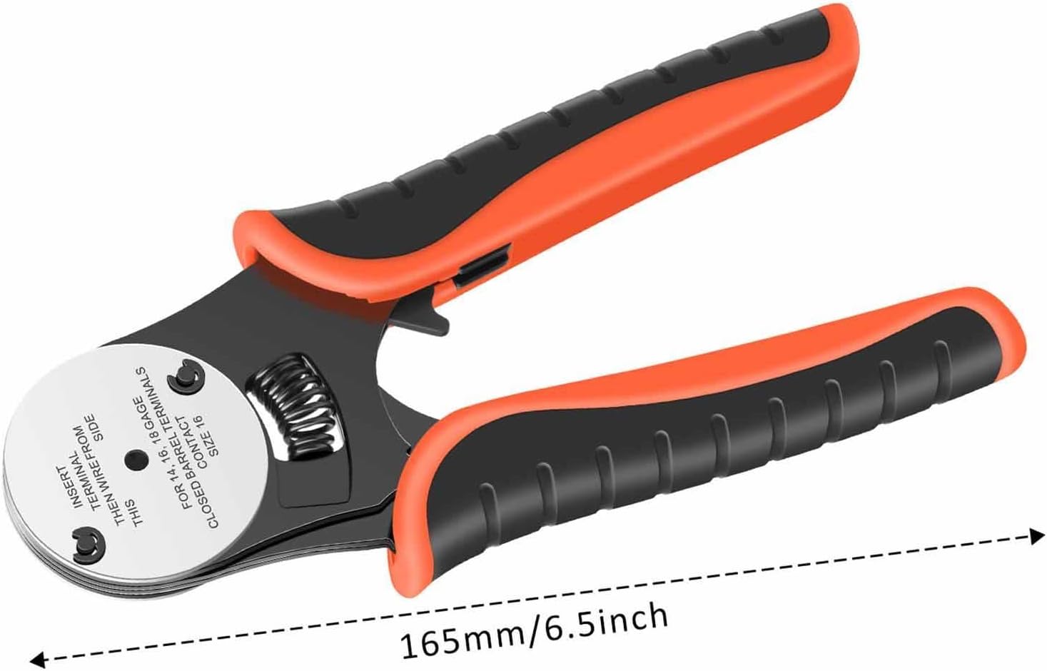 MFMEXUL クローズドバレルクリンパ、4ウェイワイヤーケーブルカッターツール、DIYプロジェクト用の多機能圧着ツール、快適なグリ