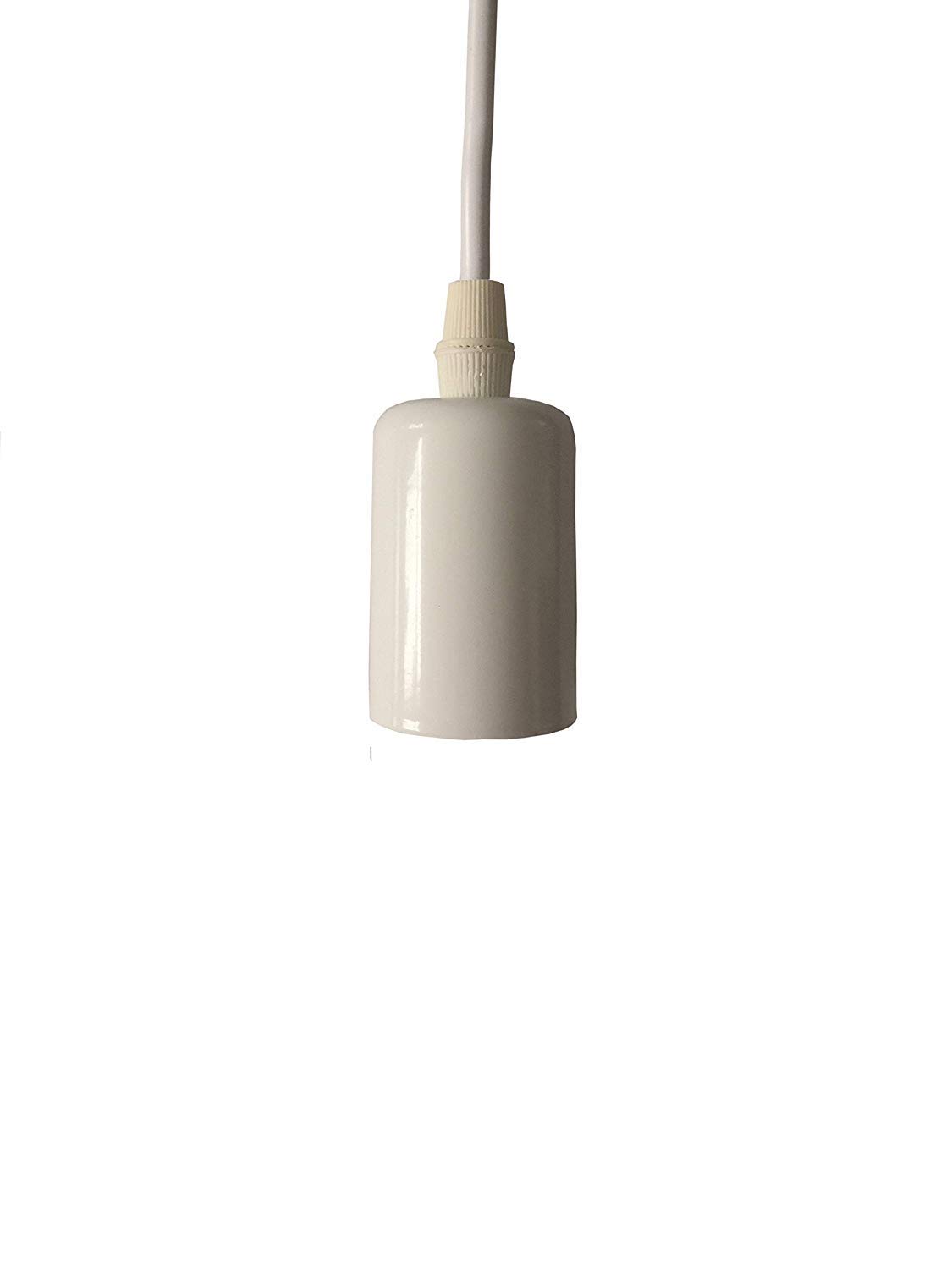 Lampadario Edison Moderno retrò Nordico attico Vintage Antico Regolabile Fai da Te E27 Art Spider plafoniera (Bianco, 3 luci)