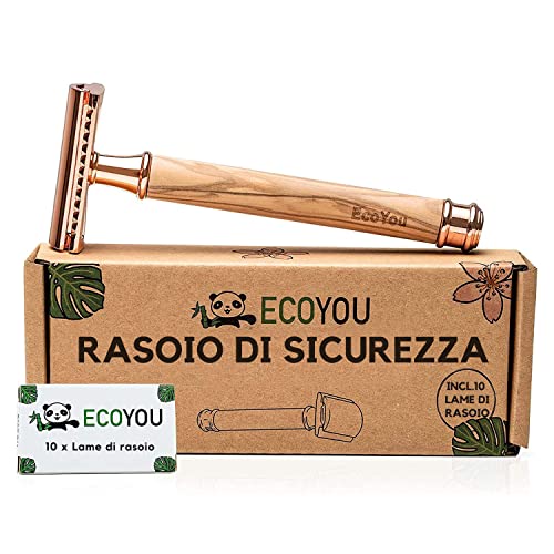 EcoYou Rasoio in Legno d'Ulivo