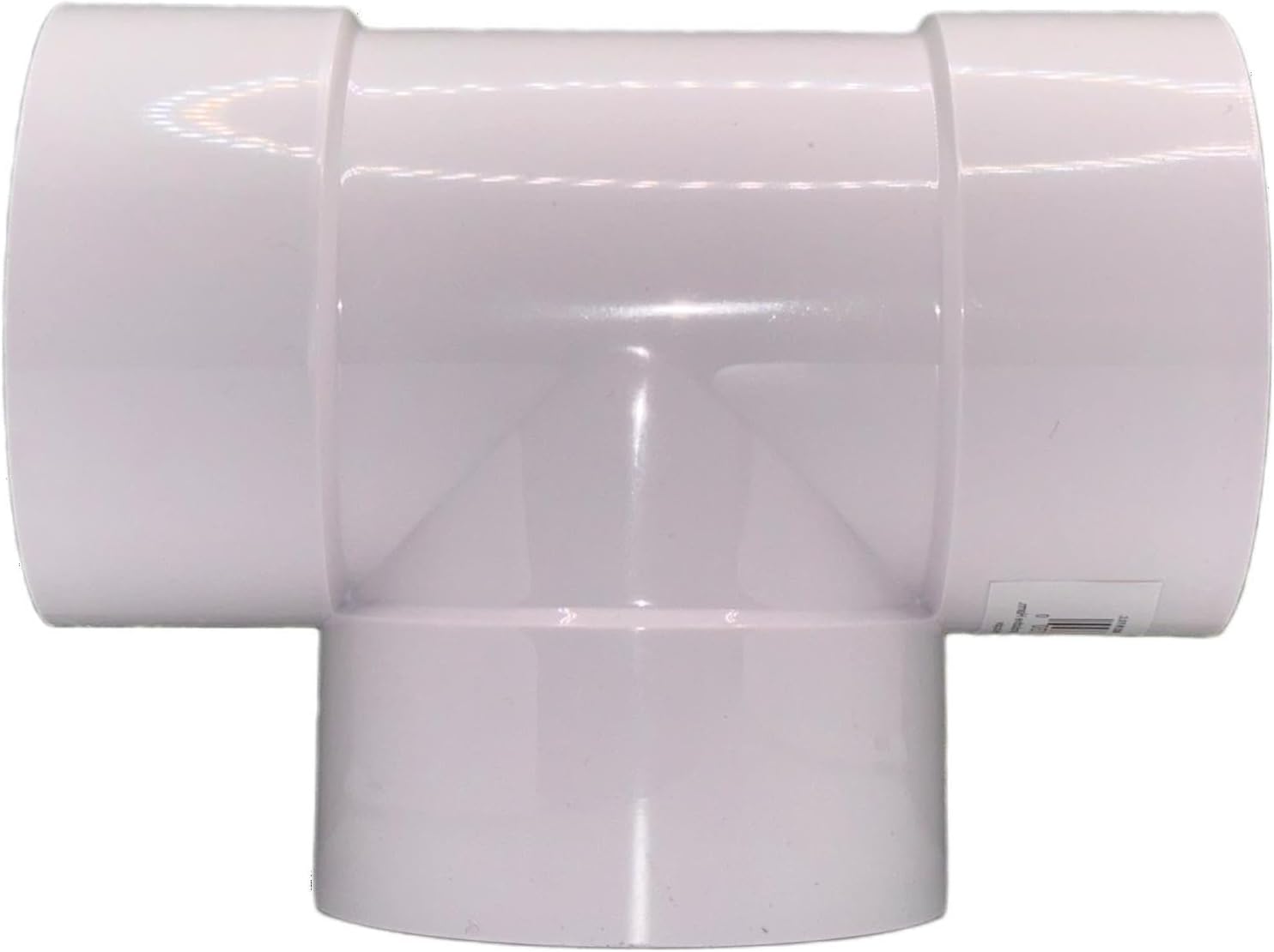 3" PVC Tee Fitting and 3" PVC 90° Elbow - Variants for Sewer and Drain Pipe Connections (PVC TEE "T" FITTING 3")
