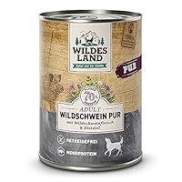 Wildes Land - Wildschwein mit Distelöl - PUR Adult - 6 x 400 g - Nassfutter