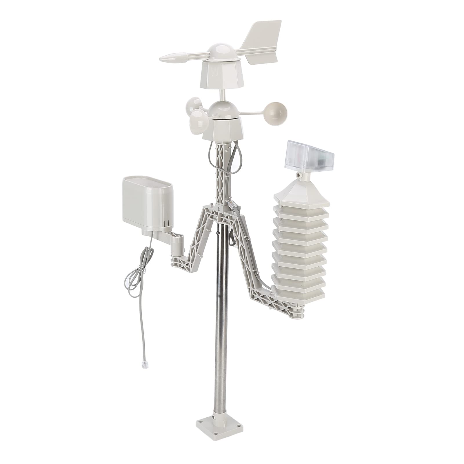 Instrumento de Pronóstico del Tiempo para Jardín, Velocidad del Viento, Lluvia, Temperatura, Humedad, Diseño ABS Preciso de 5V para Oficina en Casa