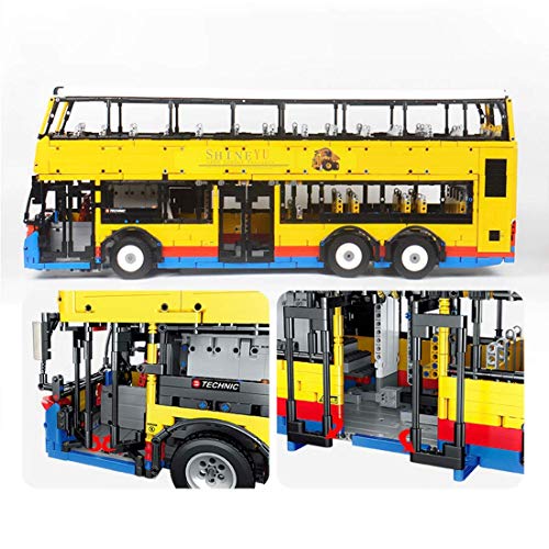 n.g. Home Decor Technischer RC Bus Bausteine Set Fernbedienung Doppeldecker Bus Modell mit 4 Motoren 4255 Teile… – Bild 3